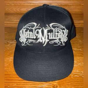 Metal Mulisha Black and white Embroidered Snap Back Cap